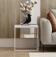 Журнальный столик Trendy Basak White/Black 52x50x50cm GTR004058 фото №2 — интернет-магазин Desire.md