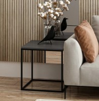 Журнальный столик Trendy Basak Anthracit/Black 52x50x50cm GTR003721 фото №3 — интернет-магазин Desire.md