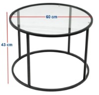 Măsuţă cafea Trendy Berlin Black 60x43x60cm GTR006134 imaginea #3 — magazin online Desire.md