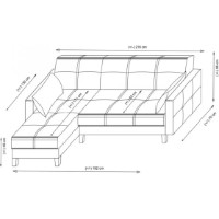 Угловой диван Trendy Alkon Dark Grey 216x130x86cm GTR007521 фото №5 — интернет-магазин Desire.md