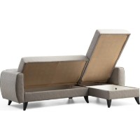 Угловой диван Trendy Alkon Light Grey 216x130x86cm GTR007520 фото №6 — интернет-магазин Desire.md