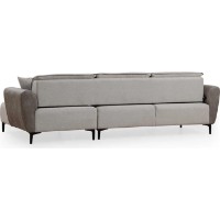 Угловой диван Trendy Aren Grey R 260x150x85cm GTR003395 фото №6 — интернет-магазин Desire.md