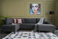 Угловой диван Trendy Belen Anthracit 300x202x78cm GTR003431