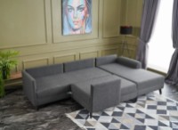 Угловой диван Trendy Belen Anthracit 300x202x78cm GTR003431 фото №4 — интернет-магазин Desire.md