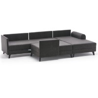 Угловой диван Trendy Belen Anthracit 300x202x78cm GTR003431 фото №5 — интернет-магазин Desire.md