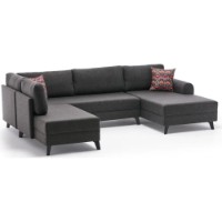 Угловой диван Trendy Belen Anthracit 300x202x78cm GTR003431 фото №6 — интернет-магазин Desire.md