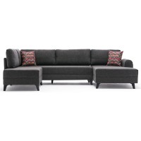 Угловой диван Trendy Belen Anthracit 300x202x78cm GTR003431 фото №8 — интернет-магазин Desire.md