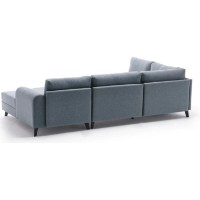 Угловой диван Trendy Belen Blue 300x202x78cm GTR003432 фото №7 — интернет-магазин Desire.md