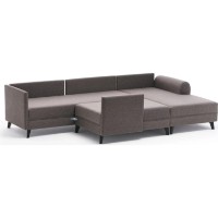 Угловой диван Trendy Belen Brown 300x202x78cm GTR003433 фото №4 — интернет-магазин Desire.md