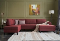 Угловой диван Trendy Belen Claret Red 300x202x78cm GTR003434