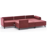 Угловой диван Trendy Belen Claret Red 300x202x78cm GTR003434 фото №5 — интернет-магазин Desire.md