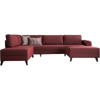 Угловой диван Trendy Belen Claret Red 300x202x78cm GTR003434 фото №7 — интернет-магазин Desire.md