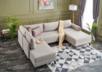 Угловой диван Trendy Belen Cream 300x202x78cm GTR003435 фото №2 — интернет-магазин Desire.md