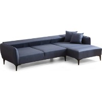 Угловой диван Trendy Belissimo Blue R 270x140x67cm GTR003534 фото №6 — интернет-магазин Desire.md