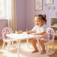 Setul 2 scaune și măsuță U-grow Unicorns (5949494044334) imaginea #2 — magazin online Desire.md