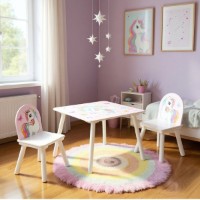 Setul 2 scaune și măsuță U-grow Unicorns (5949494044334) imaginea #4 — magazin online Desire.md