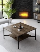 Журнальный столик Trendy Black Line Walnut/Black 80x40x80cm GTR006160