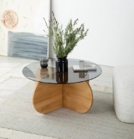 Журнальный столик Trendy Bubble Oak 75x75x35cm GTR000822