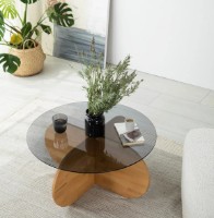 Журнальный столик Trendy Bubble Oak 75x75x35cm GTR000822 фото №2 — интернет-магазин Desire.md