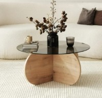 Журнальный столик Trendy Bubble Sapphire Oak 75x75x35cm GTR000760