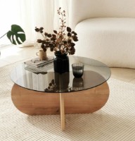 Журнальный столик Trendy Bubble Sapphire Oak 75x75x35cm GTR000760 фото №2 — интернет-магазин Desire.md