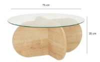 Журнальный столик Trendy Bubble Sapphire Oak 75x75x35cm GTR000759 фото №4 — интернет-магазин Desire.md
