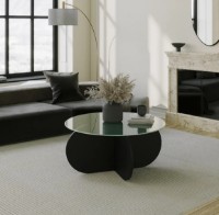 Журнальный столик Trendy Bubble Black 75x75x35cm GTR000758