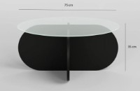 Журнальный столик Trendy Bubble Black 75x75x35cm GTR000758 фото №4 — интернет-магазин Desire.md