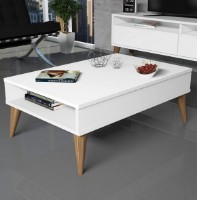 Журнальный столик Trendy Cel mai bun White/Oak 90x60x34cm GTR000600