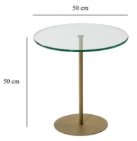 Măsuţă cafea Trendy Chill-Out Gold 50x50x50cm GTR000783 imaginea #3 — magazin online Desire.md