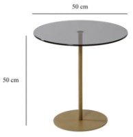 Măsuţă cafea Trendy Chill-Out Gold 50x50x50cm GTR000785 imaginea #3 — magazin online Desire.md