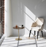 Măsuţă cafea Trendy Chill-Out Gold 50x50x50cm GTR000784