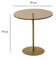 Măsuţă cafea Trendy Chill-Out Gold 50x50x50cm GTR000784 imaginea #3 — magazin online Desire.md