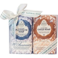 Парфюмерное мыло Nesti Dante Luxury Gold & Platinum Soap 2x250g