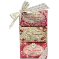Парфюмерное мыло Nesti Dante Rosa Set 3x150g