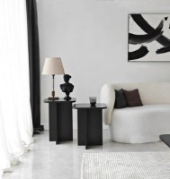 Журнальный столик Trendy Blues Black 55x40x40cm GTR006488 2pcs