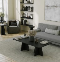 Журнальный столик Trendy Ciuperca Black 120x60x40cm GTR000790