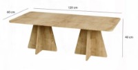 Журнальный столик Trendy Ciuperca Oak 120x60x50cm GTR000909 4pcs фото №5 — интернет-магазин Desire.md
