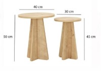 Журнальный столик Trendy Ciuperca Oak 120x60x50cm GTR000909 4pcs фото №6 — интернет-магазин Desire.md