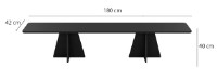 Журнальный столик Trendy Ciuperca Black 120x60x50cm GTR000910 4pcs фото №3 — интернет-магазин Desire.md