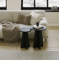 Журнальный столик Trendy Ciuperca Black 50x40x40cm GTR000752 2pcs