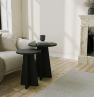 Журнальный столик Trendy Ciuperca Black 50x40x40cm GTR000752 2pcs фото №2 — интернет-магазин Desire.md