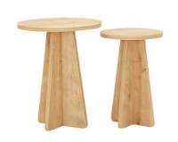 Журнальный столик Trendy Ciuperca Sapphire Oak 50x40x40cm GTR001611 2pcs фото №2 — интернет-магазин Desire.md