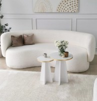 Журнальный столик Trendy Ciuperca White/Gold 50x40x40cm GTR000754 2pcs