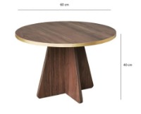 Журнальный столик Trendy Ciuperca Sapphire Oak 60x60x40cm GTR000749 фото №2 — интернет-магазин Desire.md