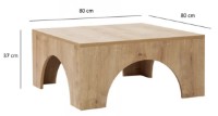 Măsuţă cafea Trendy Collesium Oak 80x80x37cm GTR000855 imaginea #2 — magazin online Desire.md