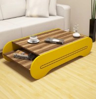 Журнальный столик Trendy Cool Walnut/Yellow 120x63x30cm GTR000586