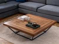 Журнальный столик Trendy Cora Walnut/Black 100x32x100cm GTR006174