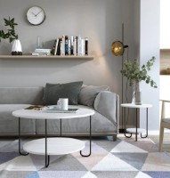 Журнальный столик Trendy Corro White/Black 80x45x80cm GTR000580