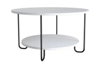 Măsuţă cafea Trendy Corro White/Black 80x45x80cm GTR000580 imaginea #2 — magazin online Desire.md